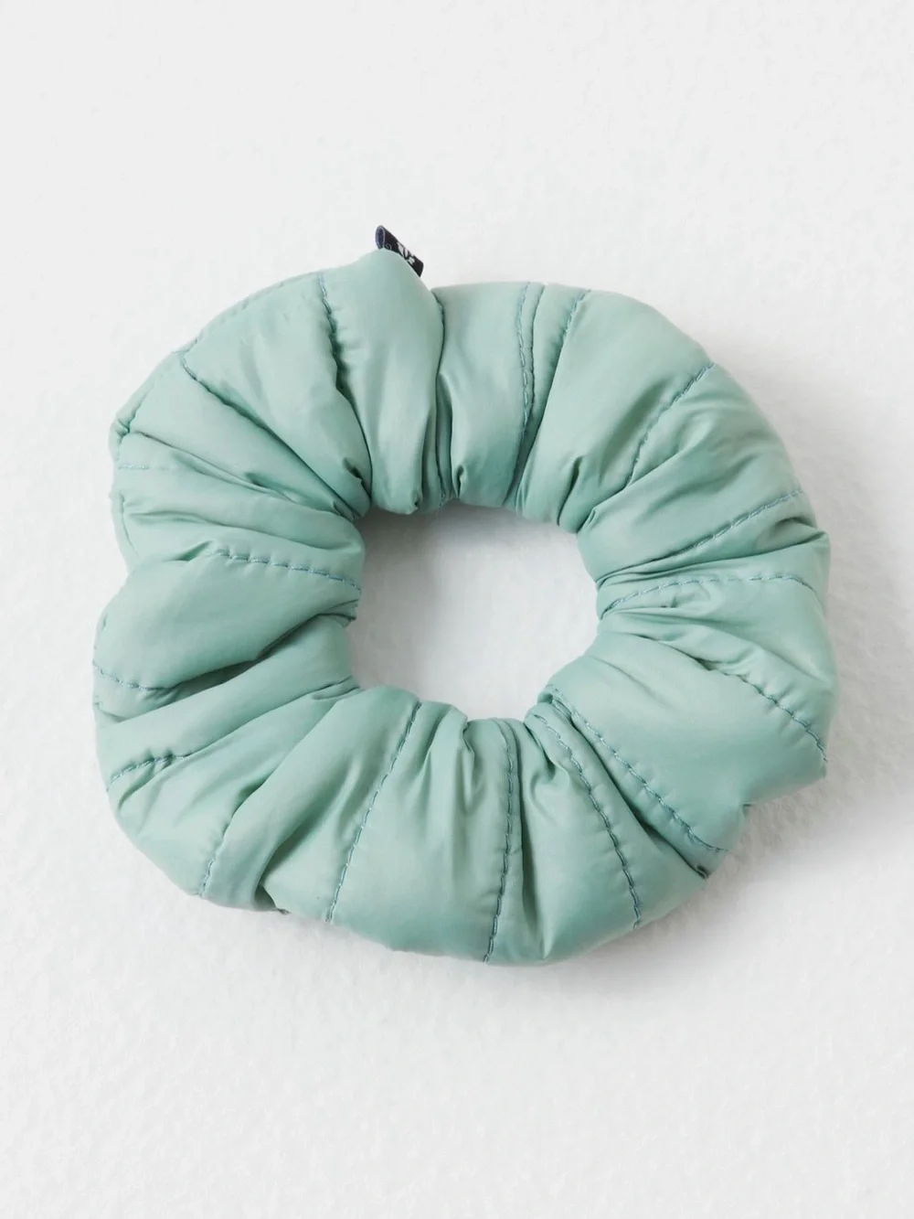 NWT Free People Sports Puffer Scrunchie Blue Sea
